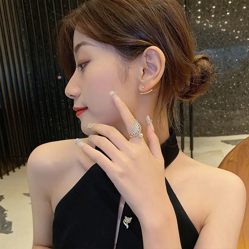 Pearl Feather Ring