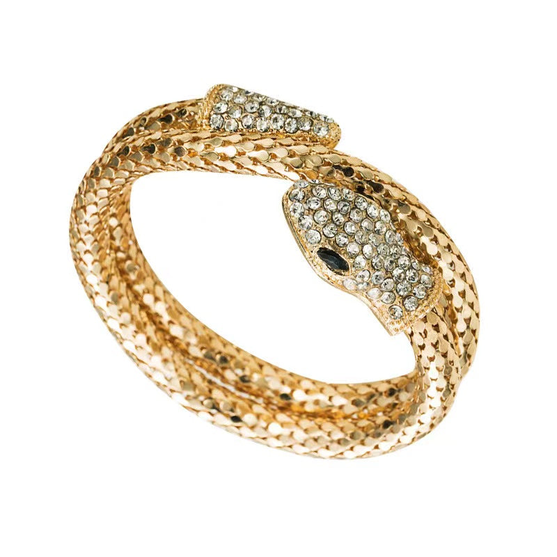 Gold Cobra Bracelet-10mm