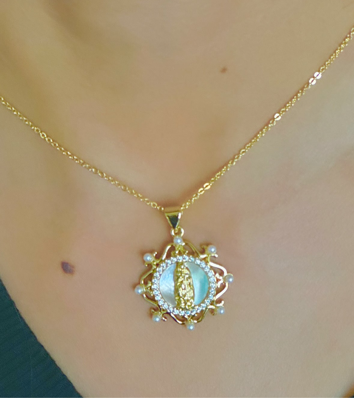 St. Martin Charm Necklaces in Thin Chain-3 Types