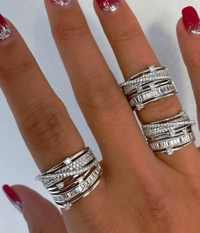 Ultimate Layered Ring- Silver & Gold