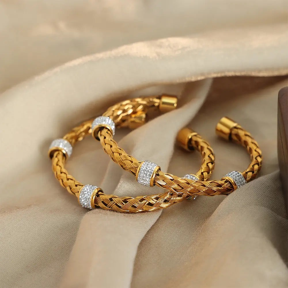 Studded Rope Kada Bracelet