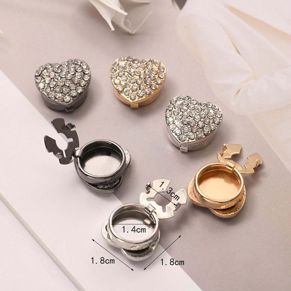 Trendy Shirt Button Cover Clips-3 Designs