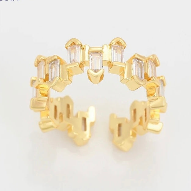 Uncut Baguette Eternity Ring
