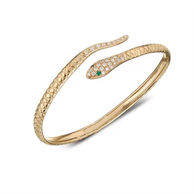 Adjustable Petite Serpentine Kada Bracelet