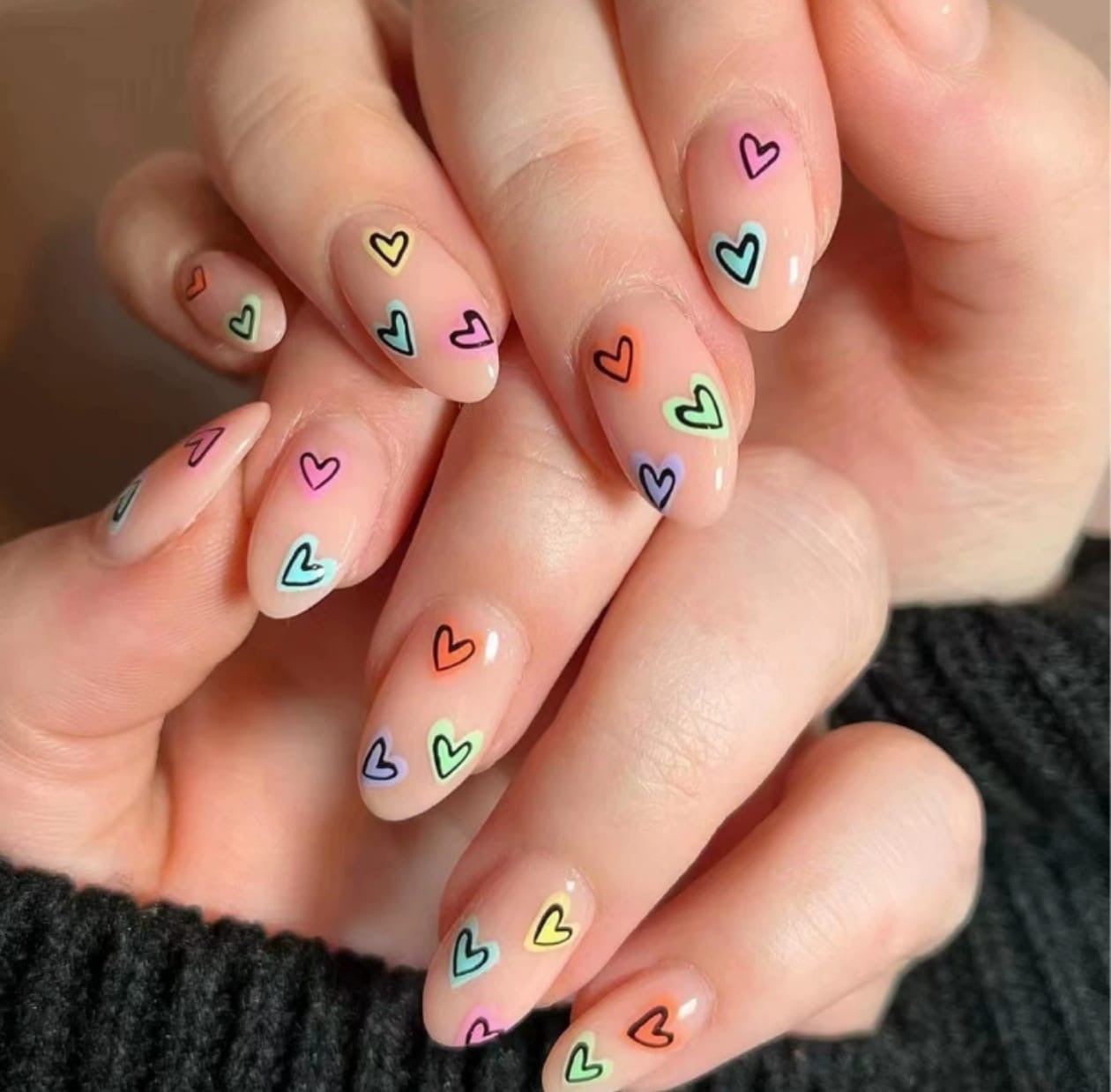 Stick On Nails-5 Designs