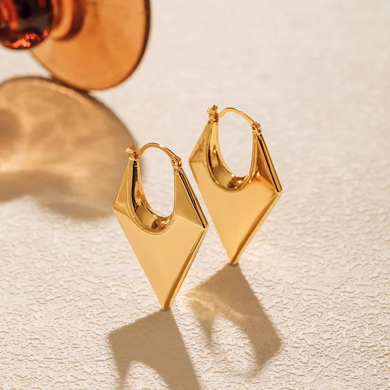 Conical Statement Hoop Earring