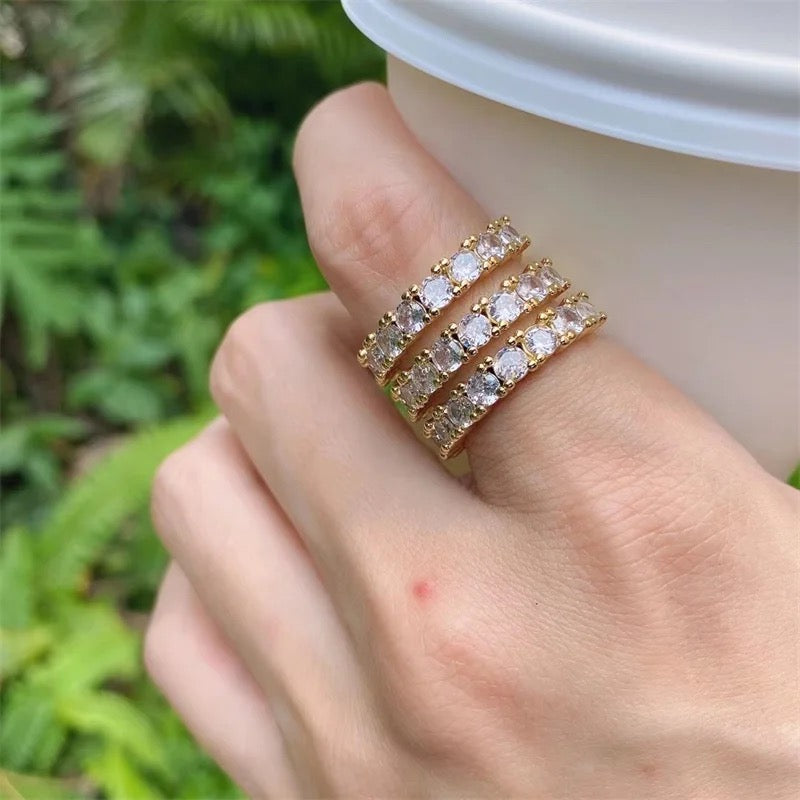 Three Layer Eternity Ring