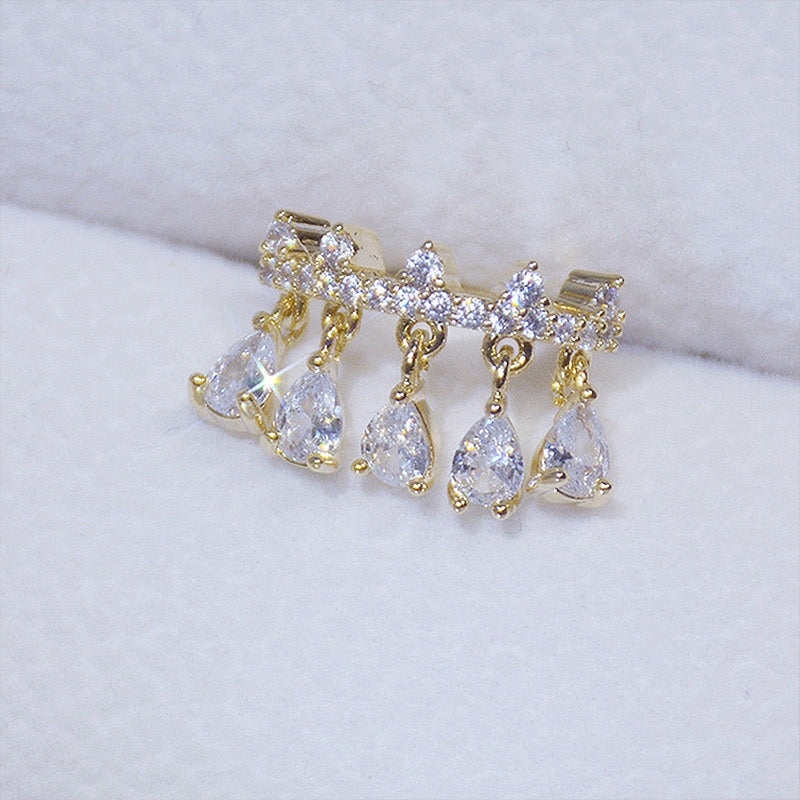 Sparkling Drip Ear Cuff-Single Pc