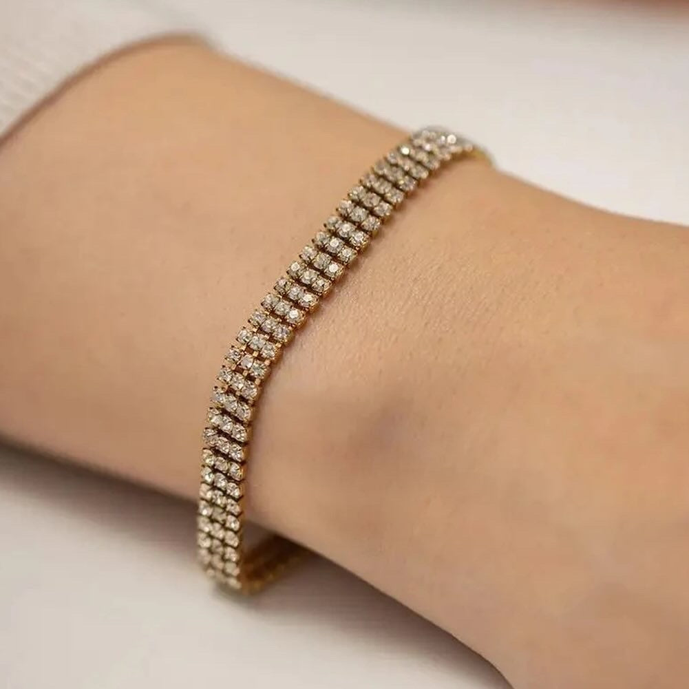 Triple Dust Tennis Bracelet