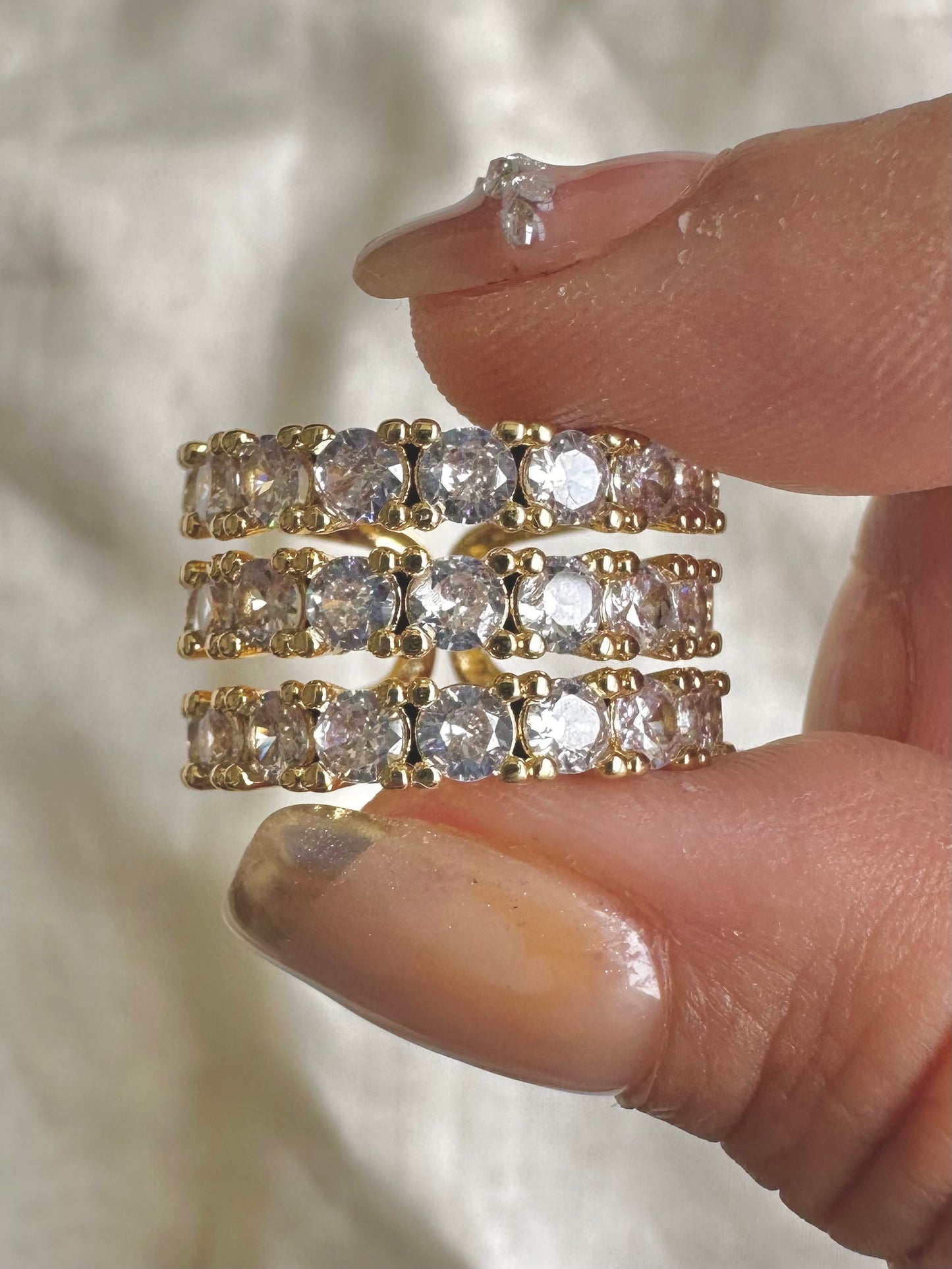 Three Layer Eternity Ring