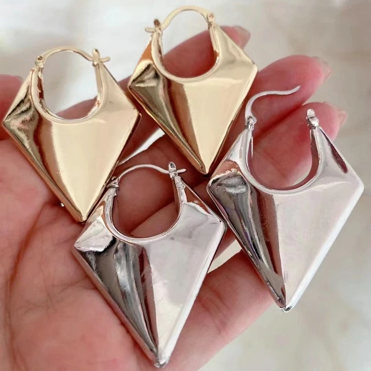 Conical Statement Hoop Earring