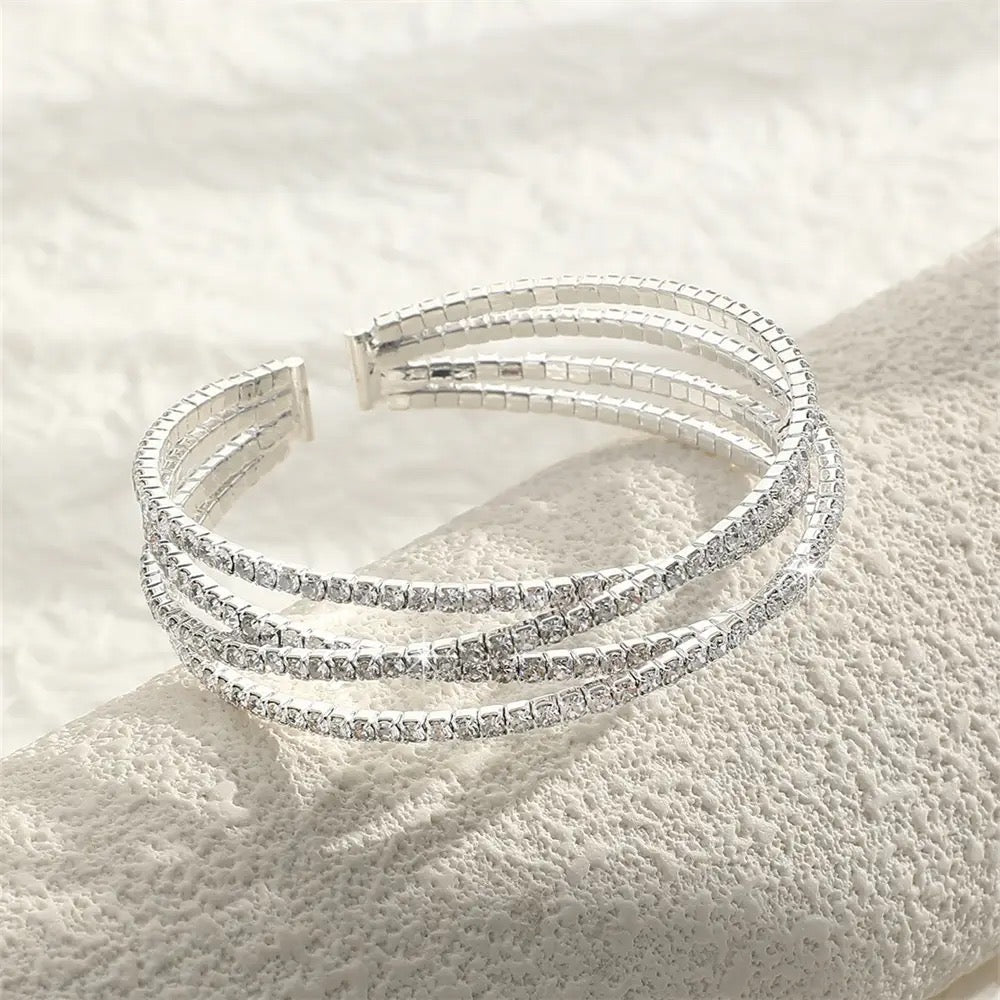Silver Adjustable Kada Bracelet