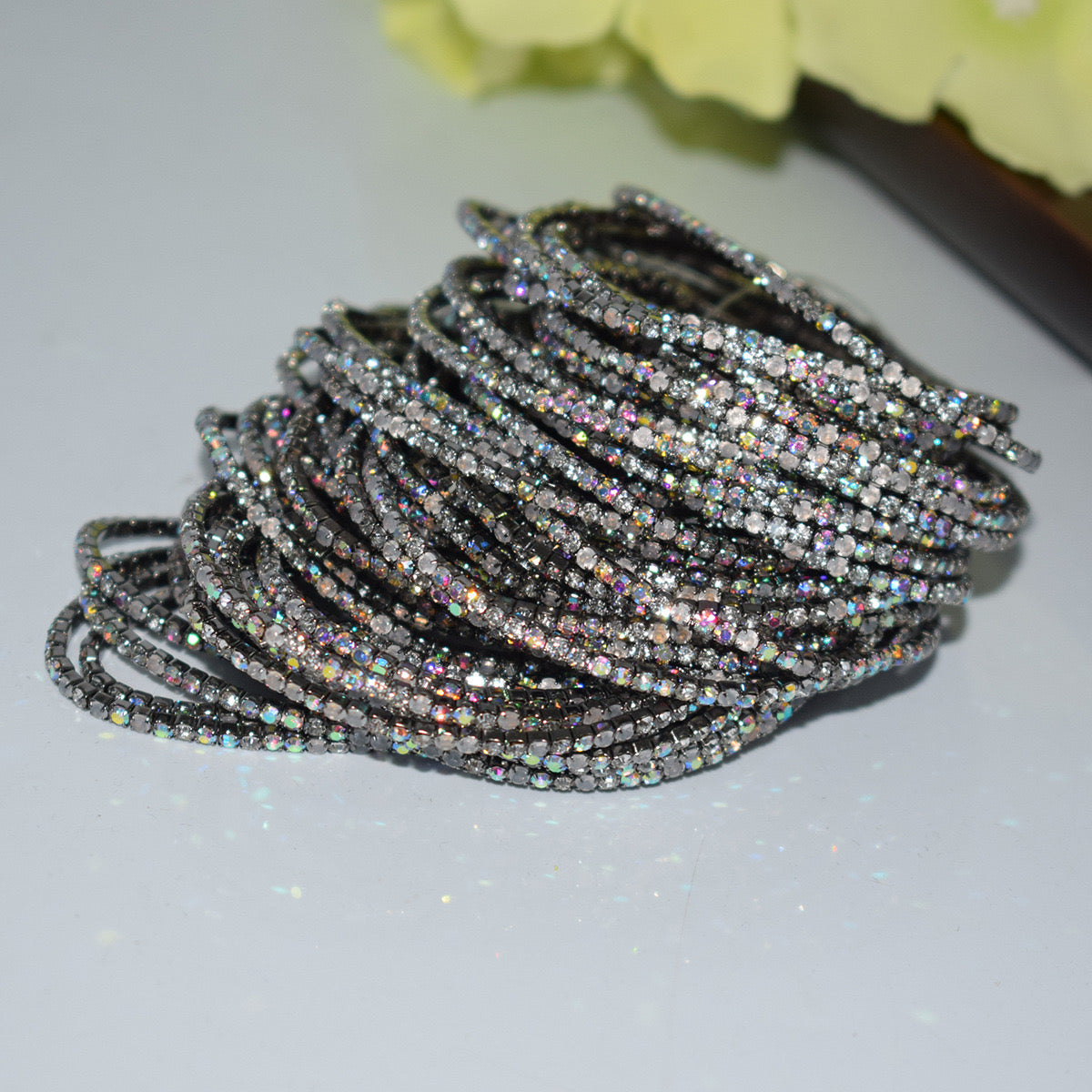Assorted Stone Elastic Bracelet (Set of 5)-7 Colors Available
