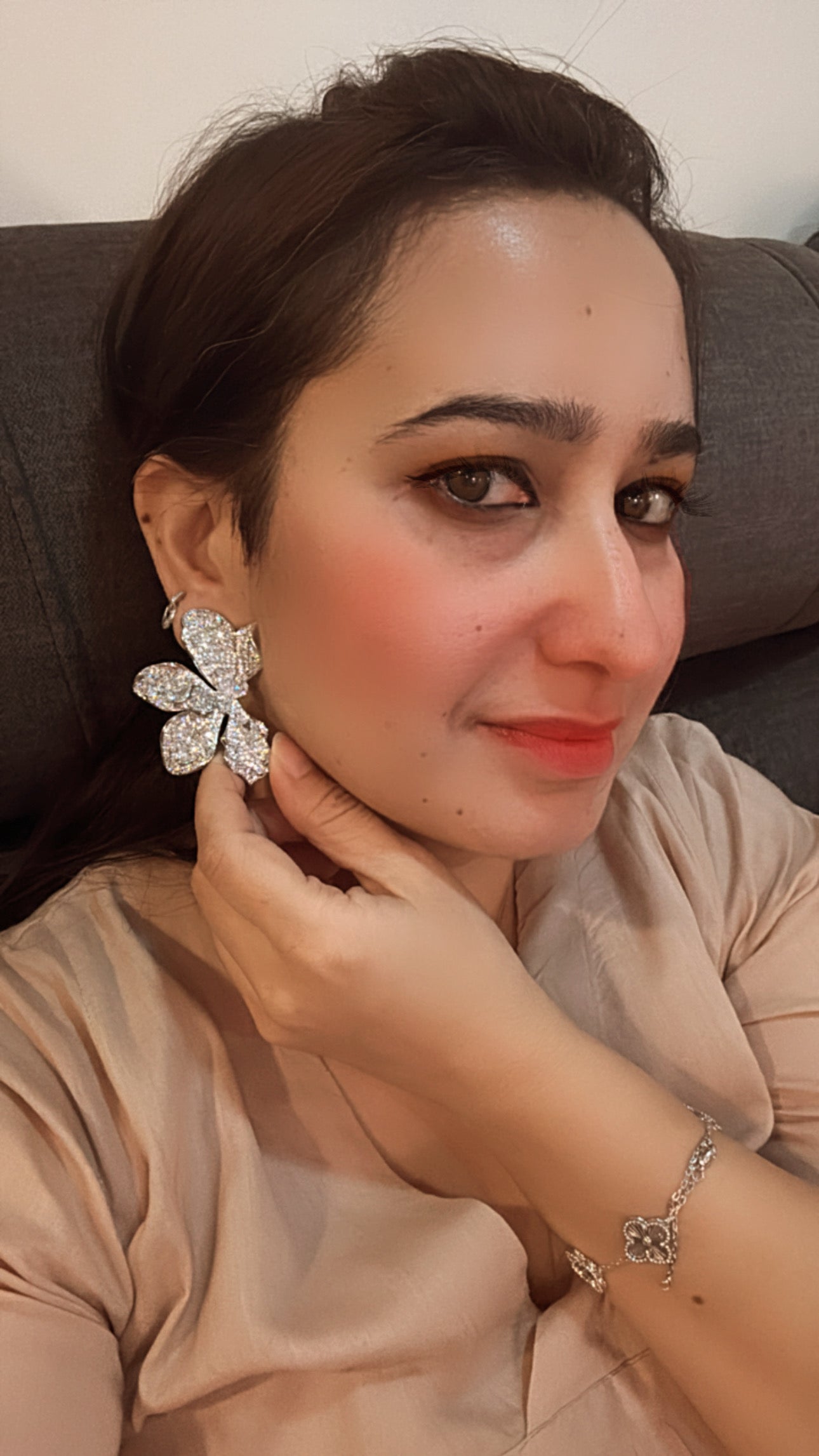 Ultimate Diamond Orchid Earrings