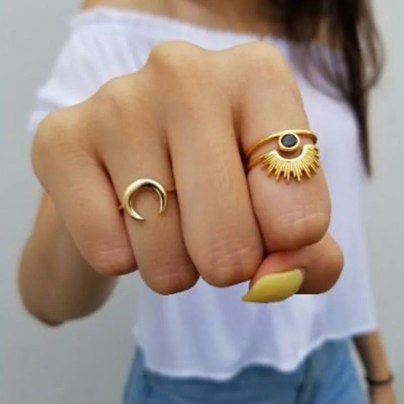 Small Sunrise Ring - Gold