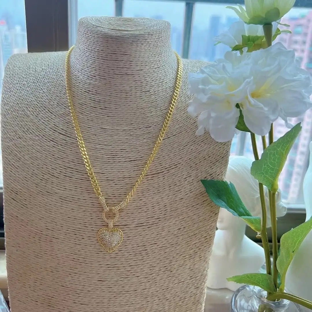 Heart Studded Executives Necklace