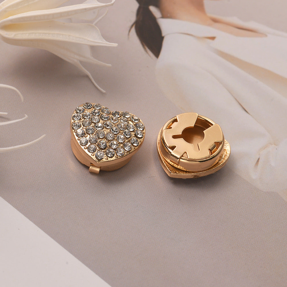 Trendy Shirt Button Cover Clips-3 Designs