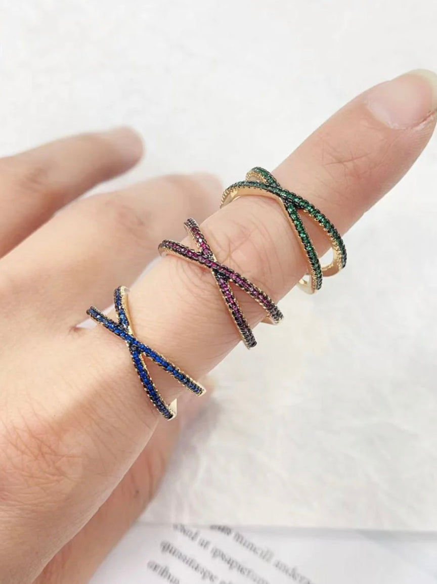 Petite Cross Rings