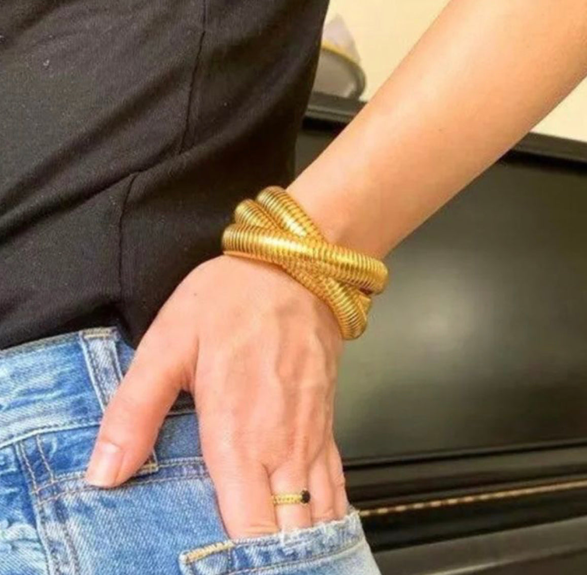 Triple Cobra Intertwined Bracelet