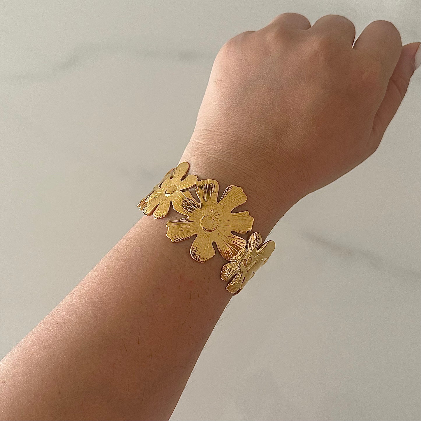 Flower Knows Adjustable Gold Kadas- 3 Designs
