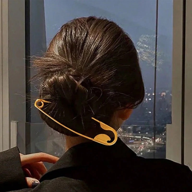 Safety Pin Hair Accessory