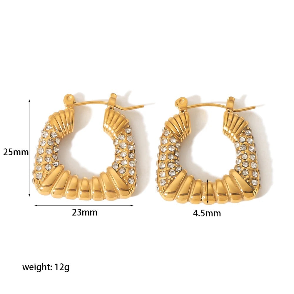 Parallel Studded Hoops