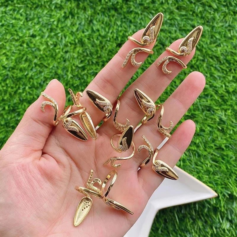 Trending Nail Rings (Single pc)-5 Designs