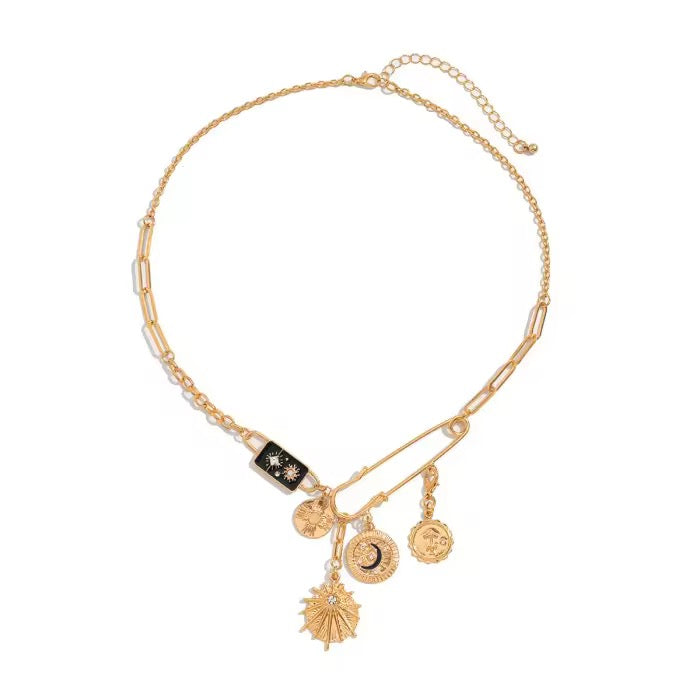 Black Star Charm Necklace