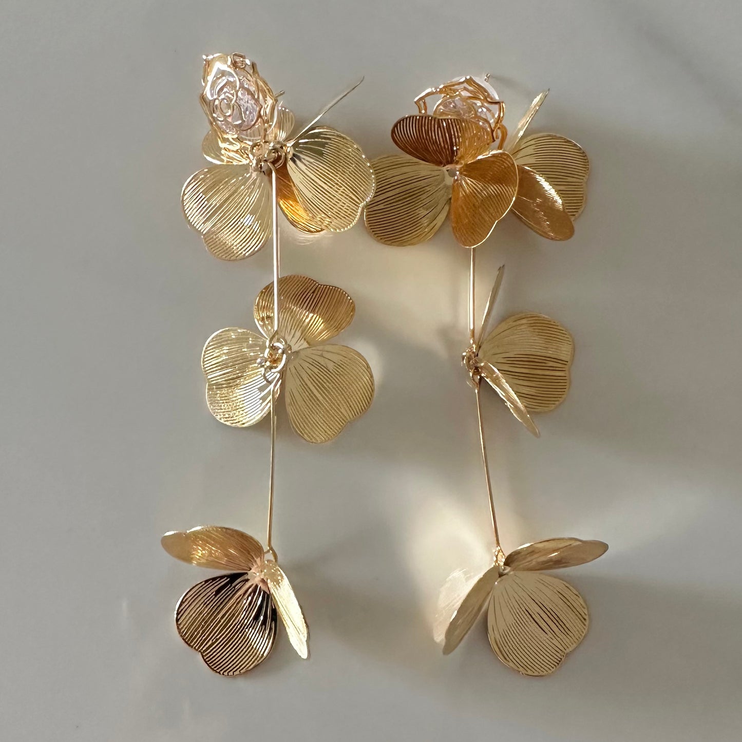 Delicate Bloom Long Earrings