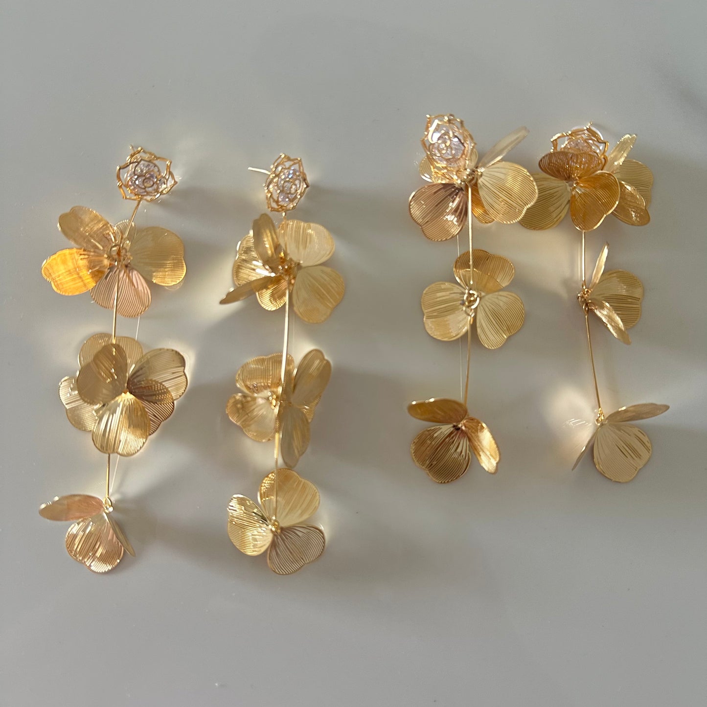 Delicate Bloom Long Earrings