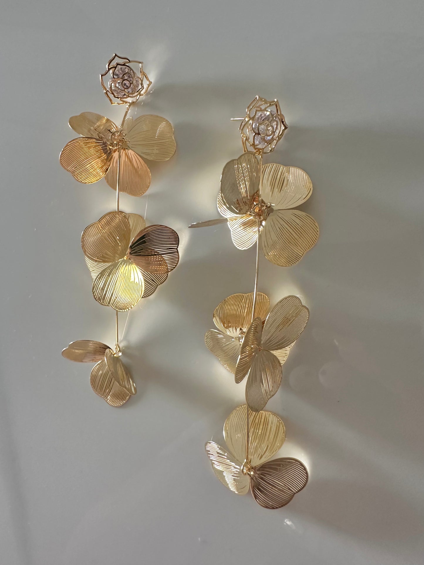Delicate Bloom Long Earrings