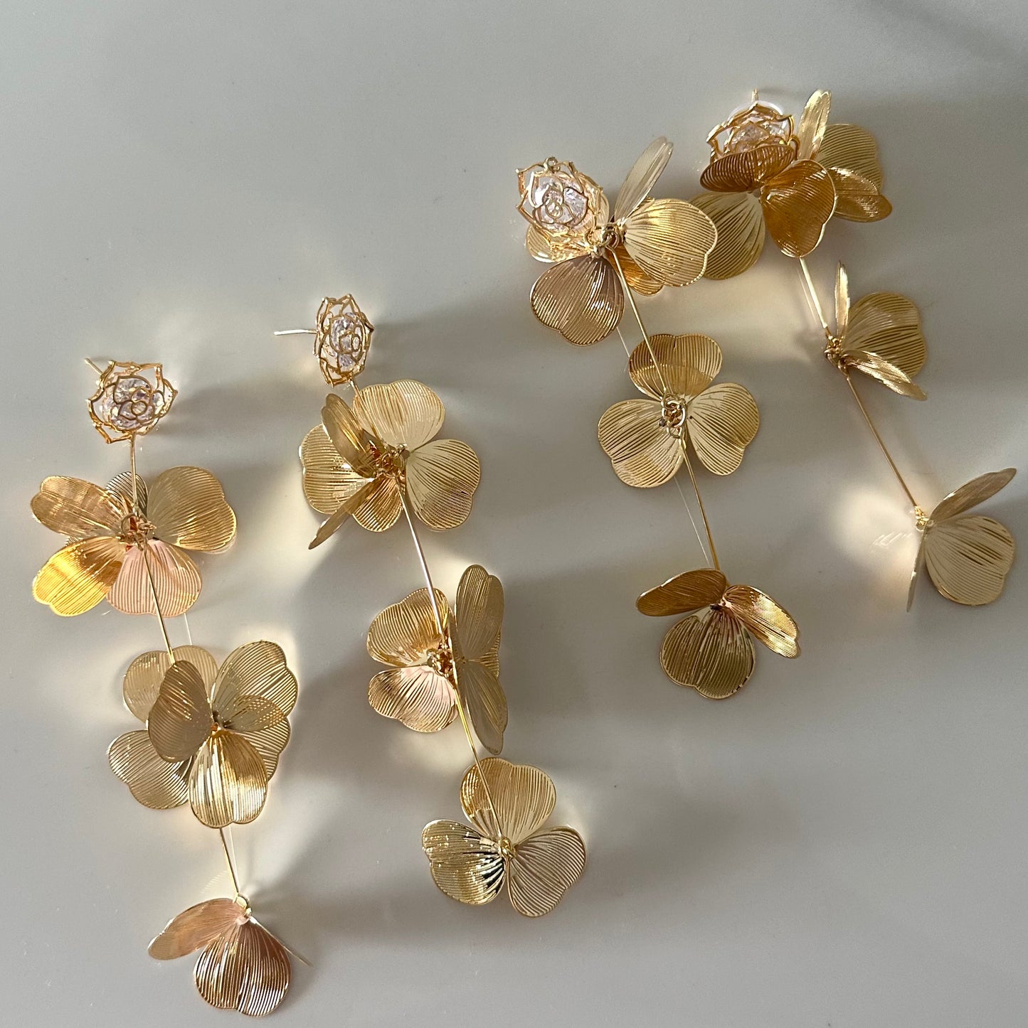 Delicate Bloom Long Earrings