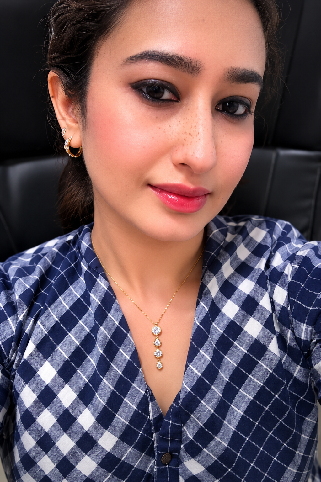 Vertical Solitaire Necklace