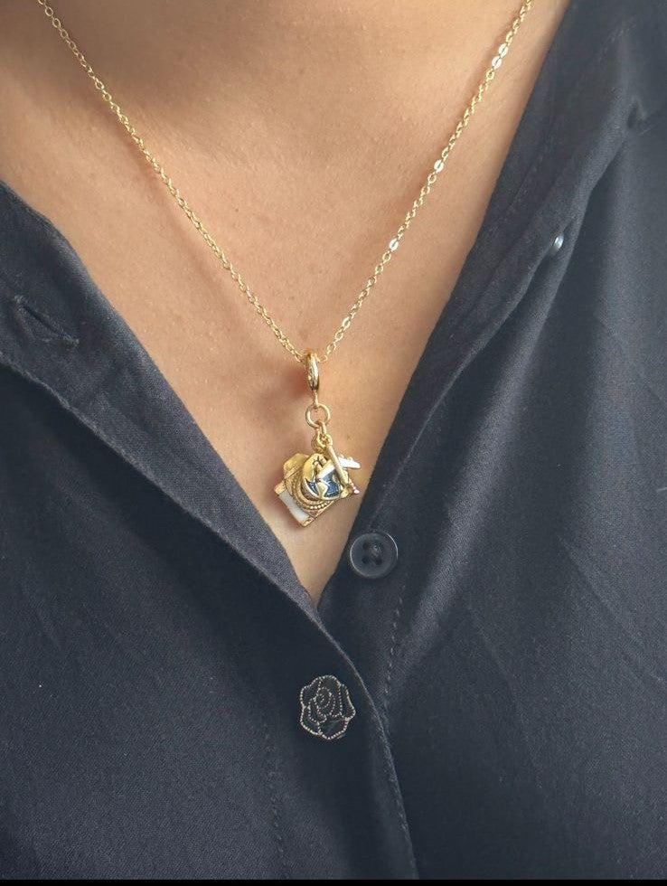 Wanderlust charm necklace
