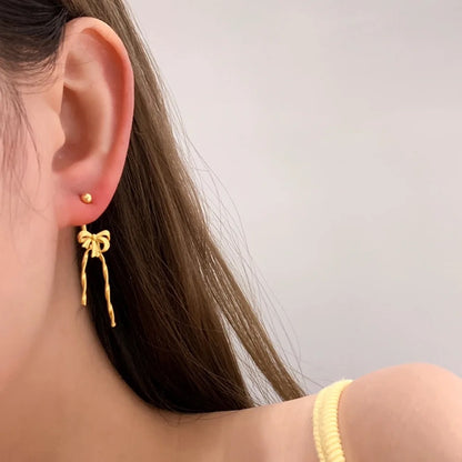 Petite Bow F&B Earrings