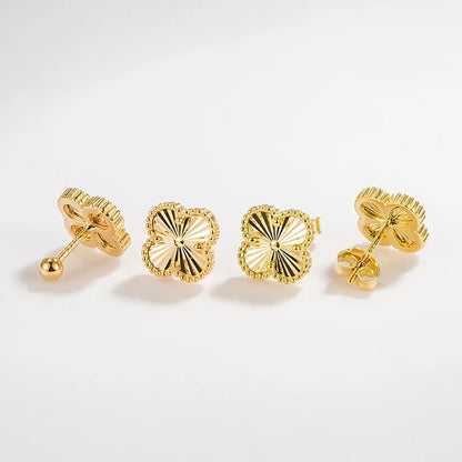 Clover Gold Studs