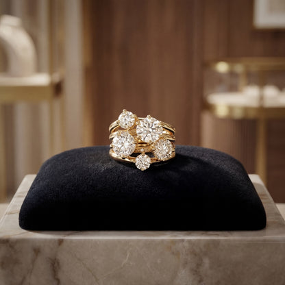 Heirloom Bloom Solitaire Ring-Gold