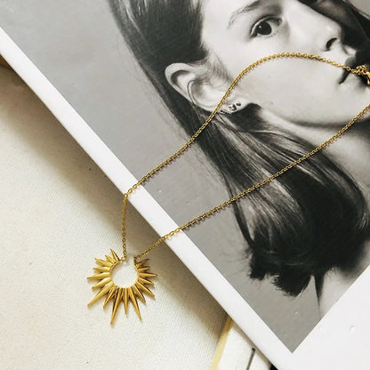 Sun Rays SS Necklace