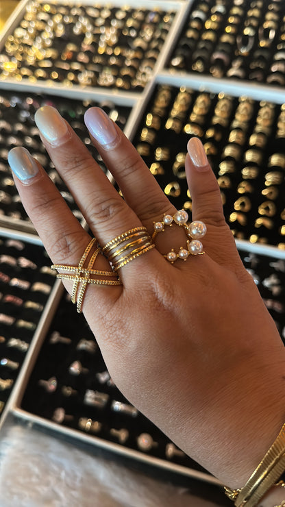 Pearl Cluster Statement Ring- 2 Styles