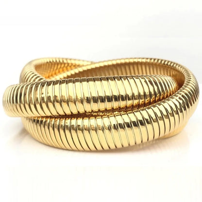 Triple Cobra Intertwined Bracelet