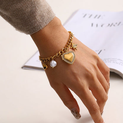 Openable Heart Charm Bracelets-2 Designs