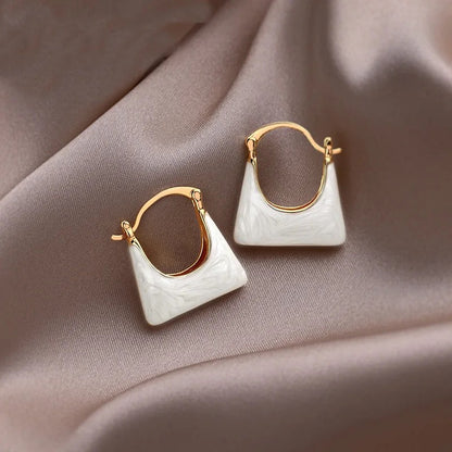 White Enamel Bucket Hoops