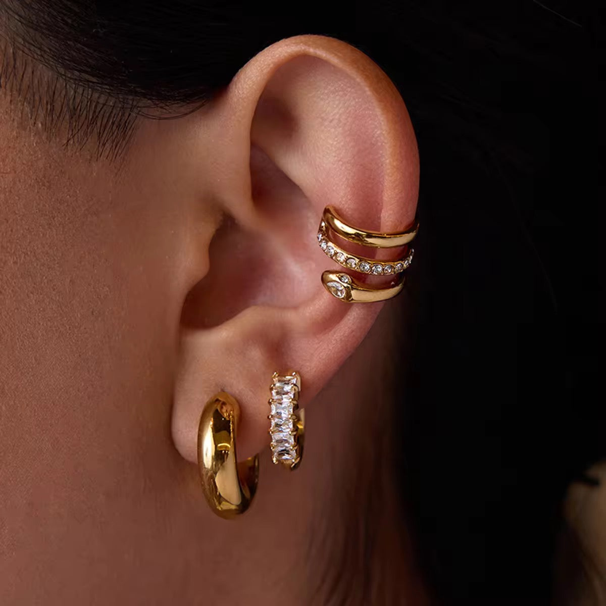 Solid SS Ear Cuffs