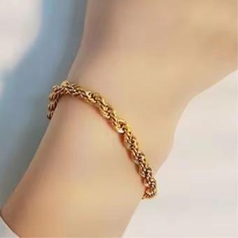 Thick Rope SS Bracelet