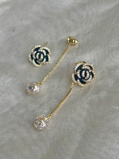 Rose F&B Dangler Earrings