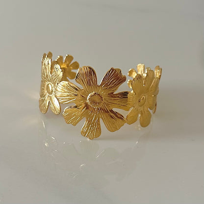 Flower Knows Adjustable Gold Kadas- 3 Designs