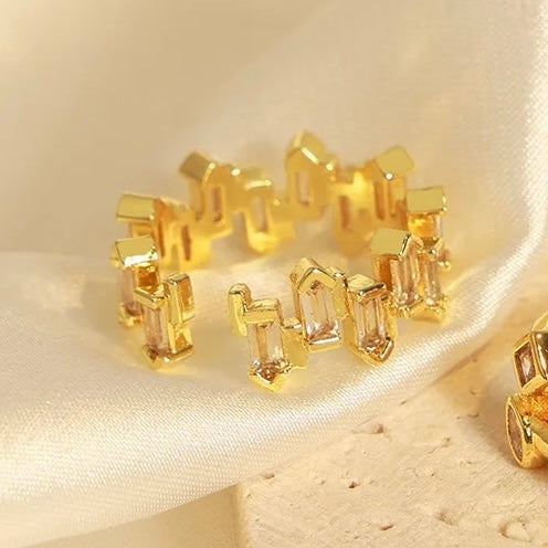 Uncut Baguette Eternity  Ring