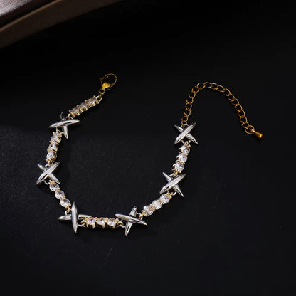 XOXO Tennis Gold SemiLuxe Bracelet