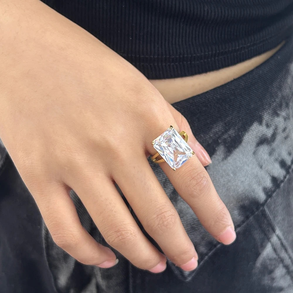Solitaire SS Ring - Gold