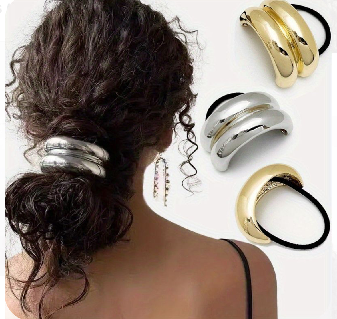 SS Large Gold Hair Ties-2 Styles